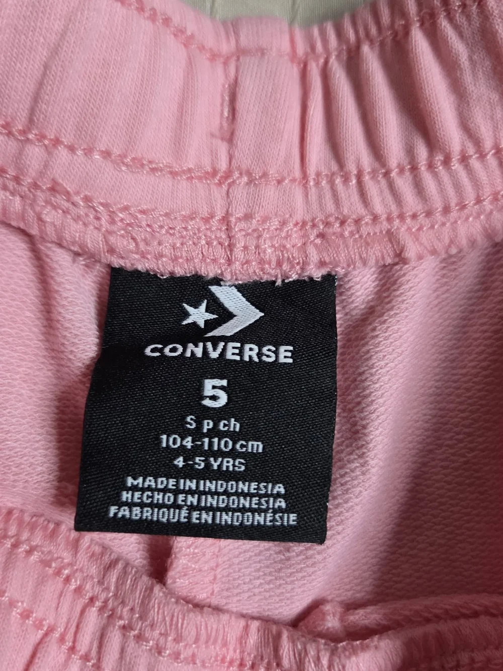 Converse Pale Blue And Pink Kid’s Athletic Drawstring Shorts Bundle of Size 5&6